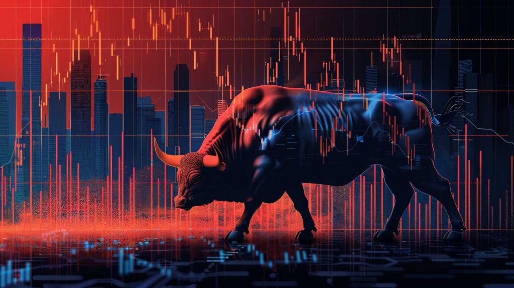 Concept illustration of stock market anomalies. Image credit: Nicole Smith, made with Midjourney