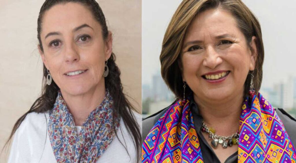 Left: 'Claudia Sheinbaum Pardo' by Eneas, licensed under CC BY 2.0. Right: 'Bertha Xóchitl Gálvez Ruiz (2) (cropped)' by EneasMx, licensed under CC BY-SA 4.0