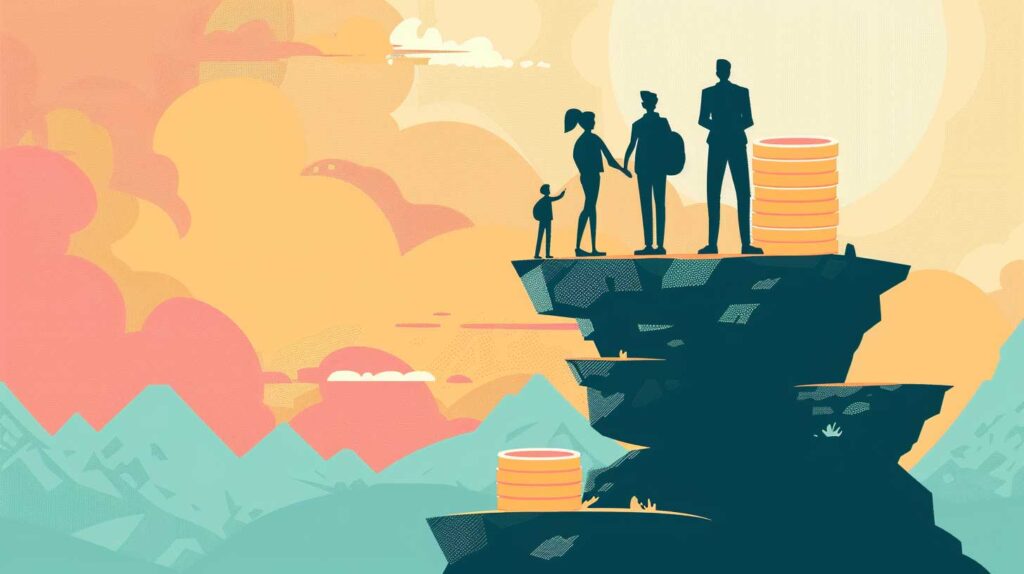 Concept illustration of rising wages. Image credit: Nicole Smith, made with Midjourney