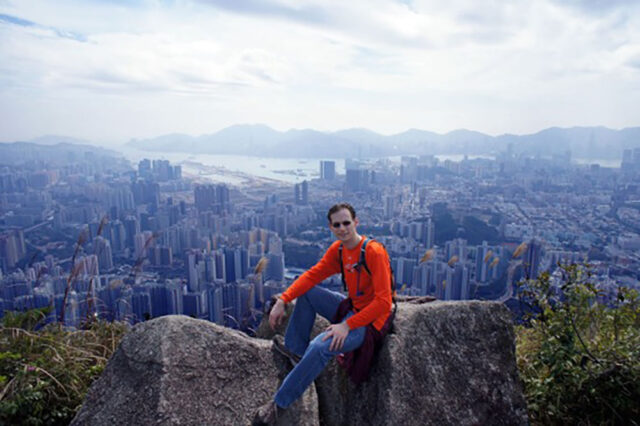 A photo of a man in Hong Kong