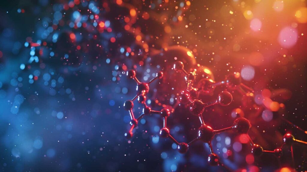 Concept illustration of chemically converting CO2 into fuels like methanol. Image credit: Nicole Smith, made with Midjourney
