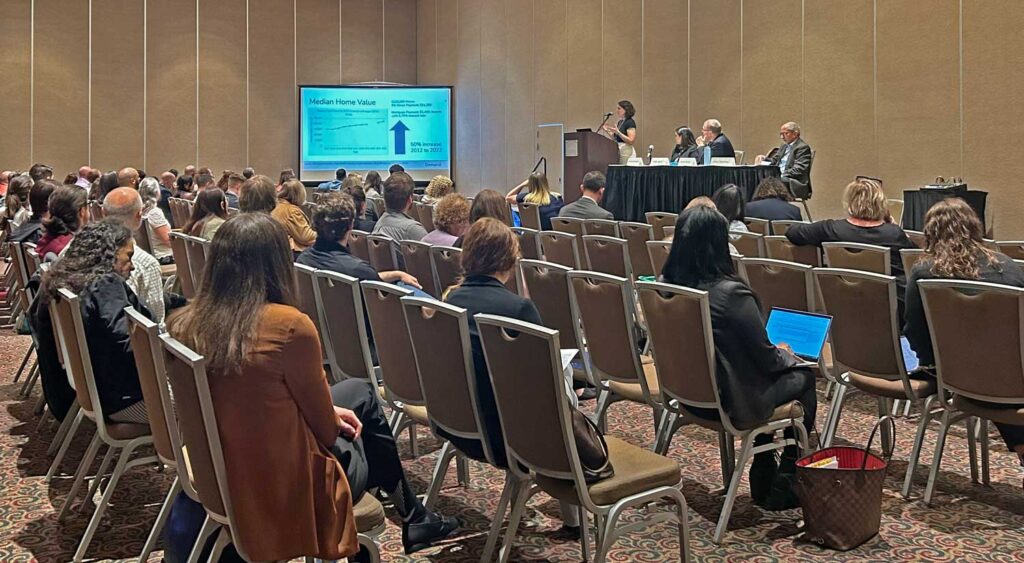 The research teams presents the 2024 Housing Needs Assessment at a statewide conference focused on addressing the housing crisis. Image credit: Housing Solutions for Health Equity