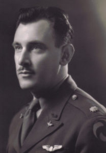 Black and white image of military man, Col. Kenneth R. Kreps, portrait, circa WWII.