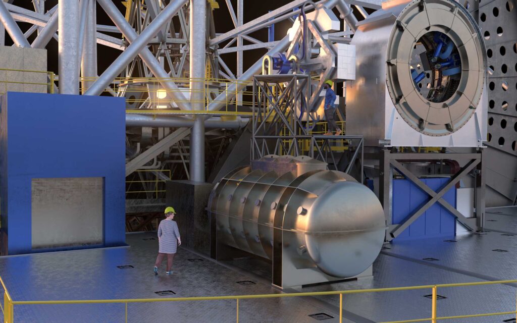 The high-resolution ELT instrument ANDES (formerly known as HIRES), will allow astronomers to study astronomical objects that require highly sensitive observations. It will be used to search for signs of life in Earth-like exoplanets, find the first stars born in the Universe, test for possible variations of the fundamental constants of physics, and measure the acceleration of the Universe's expansion. Image credit: ESO