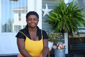 Celine Chandler, 25, stayed at Step Up twice, getting help with budgeting, high school graduation and caring for her child. Image credit: Jeremy Marble, Michigan News