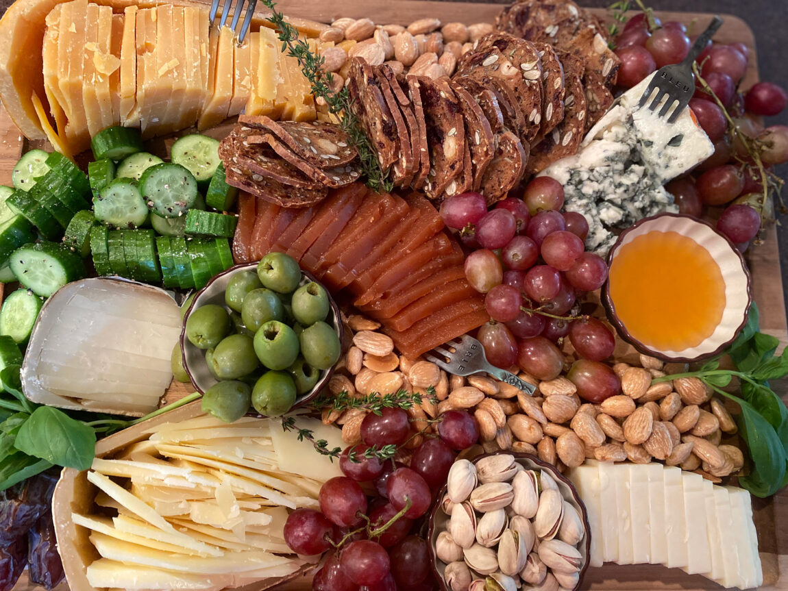 A photo of a cheeseboard