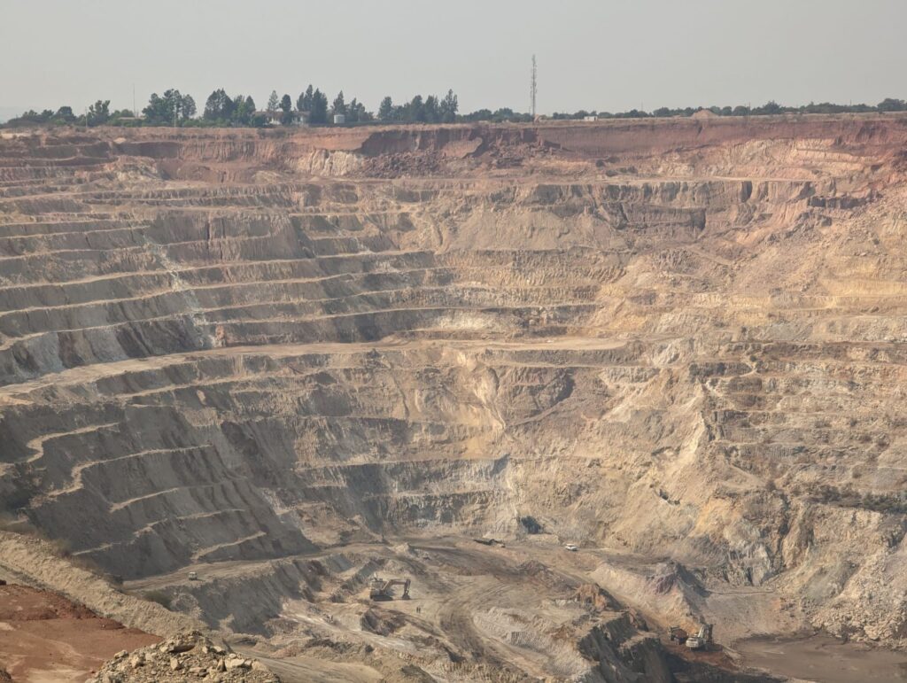 This image shows the enormous scale of industrial copper and cobalt mining in the Democratic Republic of Congo. Image credit: Brandon Marc Finn, University of Michigan