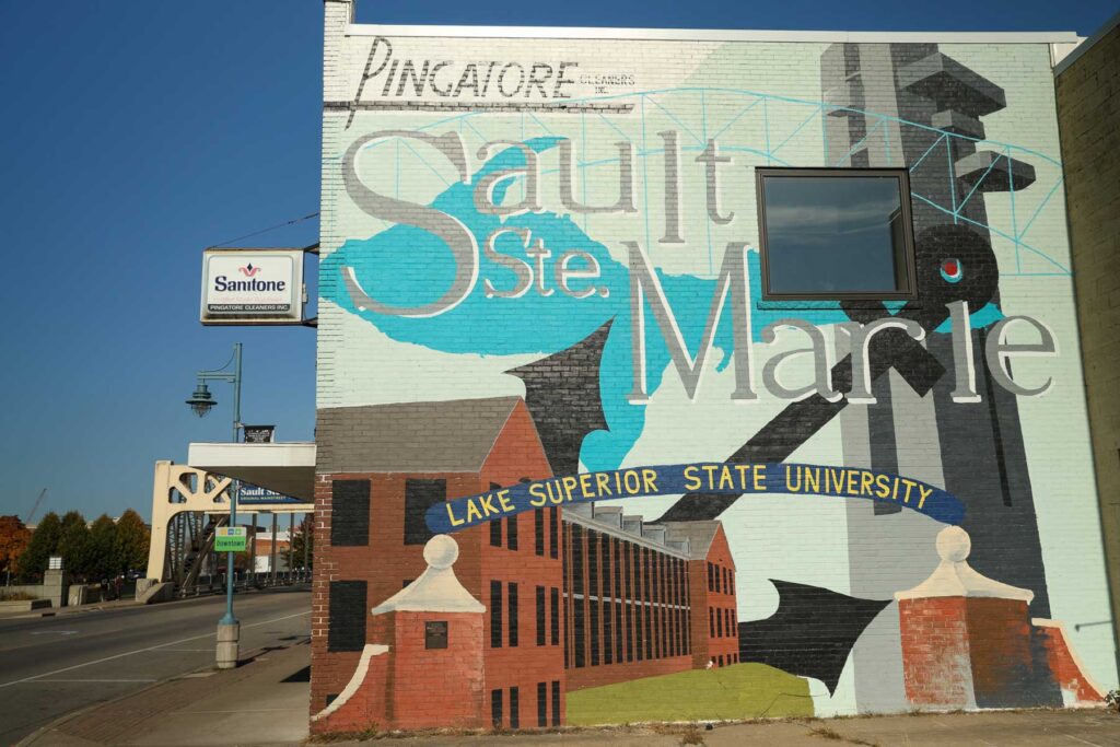 A mural in Sault Ste. Marie.