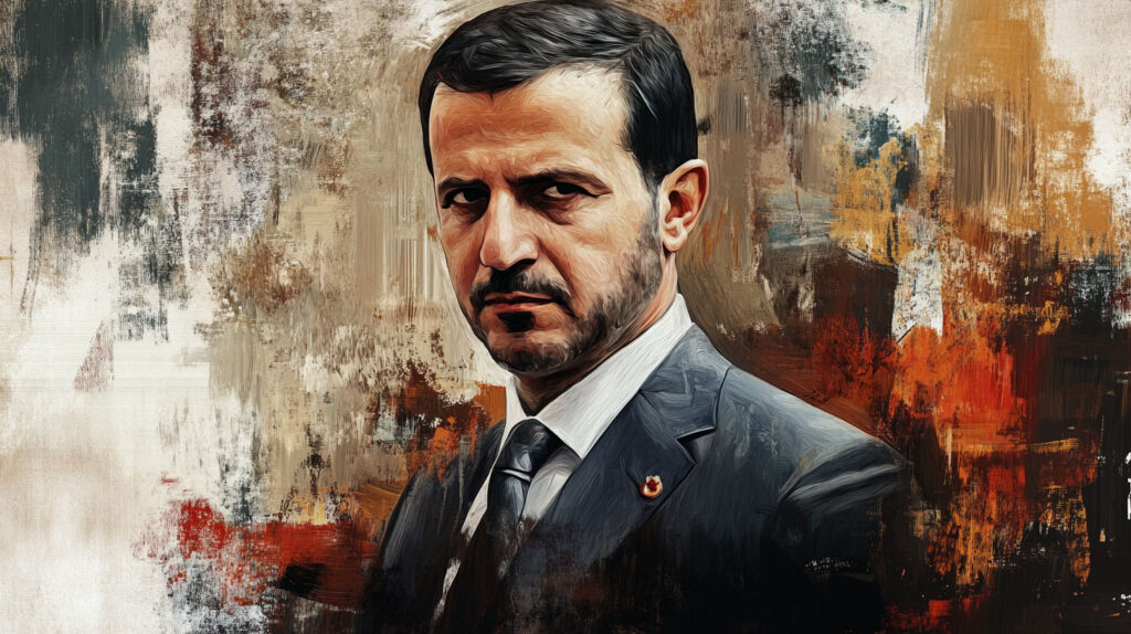Concept illustration of Bashar Assad. Image credit: Nicole Smith, made with Midjourney