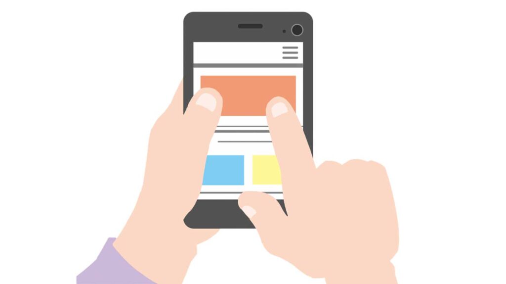 Illustration of hands using a smart phone. Image credit: Free public domain CC0 image