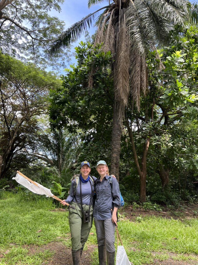 University of Michigan doctoral student Jordan Lucore and research assistant Amy White research capuchin monkeys in the Taboga forest reserve of Costa Rica. The monkeys are tracked as part of the Capuchinos de Taboga Research Project.