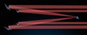 A rendering shows a concept for the Large Interferometer for Exoplanets, a proposed mission that would use four formation-flying satellites and a central beam combiner.