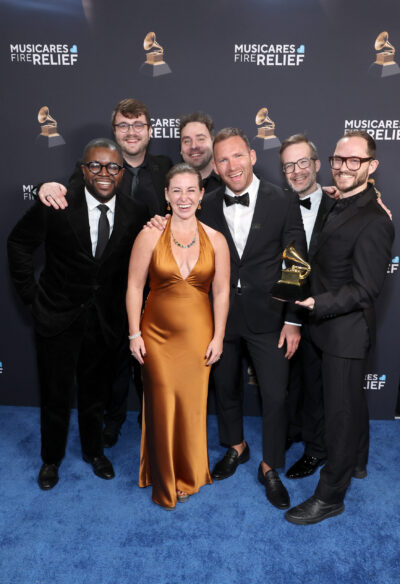 A photo of a Grammy-winning reed quintet