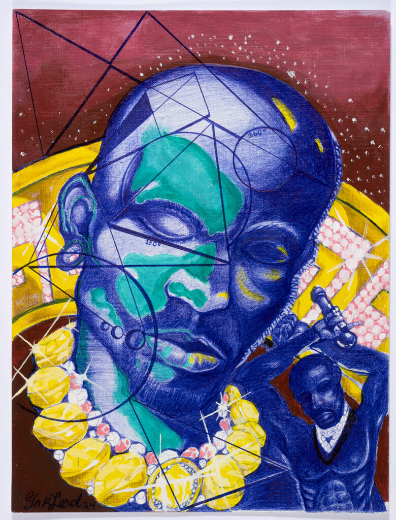 A photo of a painting completed by an incarcerated individual