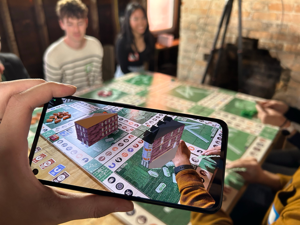A photo of a game involving architecture and redevelopment