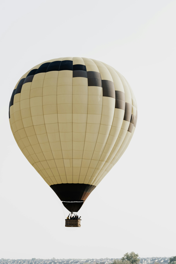 Hot air balloon launching