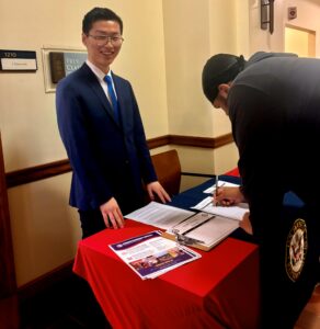 Shuyan Tang hosted a student seminar about campus resources for domestic abuse prevention. Image credit: Shuyan Tang