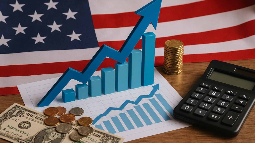 Concept photo of the American economy. Image credit: Nicole Smith, made with ChatGPT
