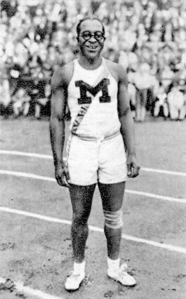 U-M student Eddie Tolan lived at 144 Hill Street and won two gold medals at the 1932 LA Olympics.
