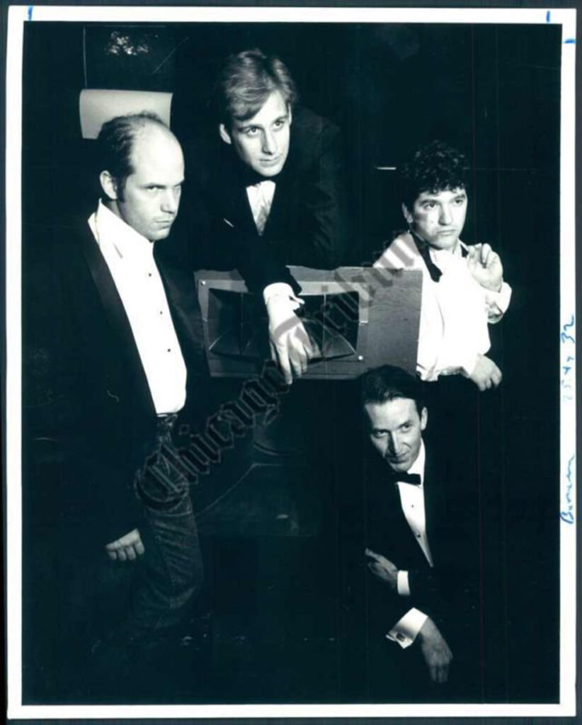 Glenn Bugala with the cast of "Bouncers" in the early 1990s.