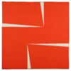 Carmen Herrera, "Cadmium #4", 1965, acrylic on canvas, 48 × 48 inches, Collection of The Newark Museum of Art, Gift of Mr. and Mrs. Henry Feiwel, 1970, 70.87. Image courtesy The Newark Museum of Art, © Estate of Carmen Herrera