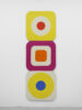 Leon Polk Smith, "Circle in the Square", 1970, acrylic on canvas, 3 panels: 105 × 35 inches overall, Leon Polk Smith Foundation. Image courtesy Lisson Gallery, photo: Mark Waldhauser, © Leon Polk Smith Foundation
