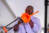 Musician, Bryant Mcgee, at Ann Arbor Art Fair 2024. Image credit: uptown24 studio, courtesy of Linkage Community.