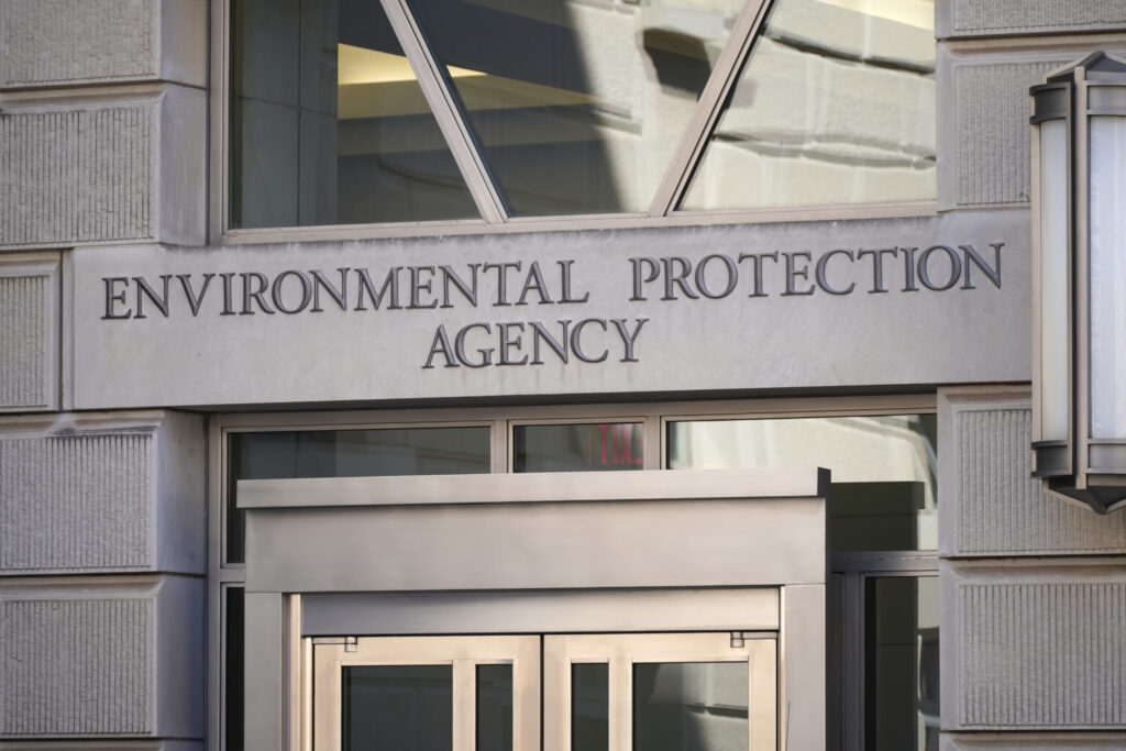 Washington DC, USA - April 4, 2023: Entrance sign closeup to American Environmental Protection Agency office building in Washington D.C. Image credit: Adobe Stock