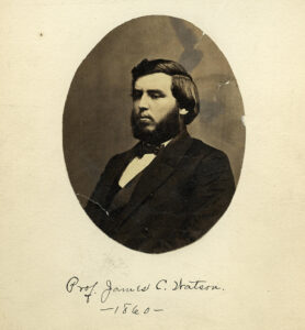 A photographic portrait of James C. Watson, 1860.