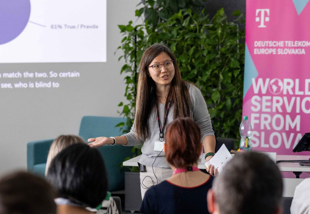 Sung delivered a training workshop on inclusive employment for employers and human resources professionals at Deutsche Telekom Europe Slovakia.
