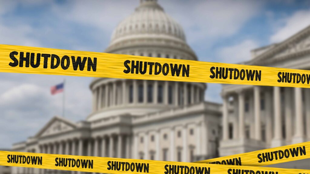 Concept illustration of a U.S. government shutdown. Image credit: Adobe Stock