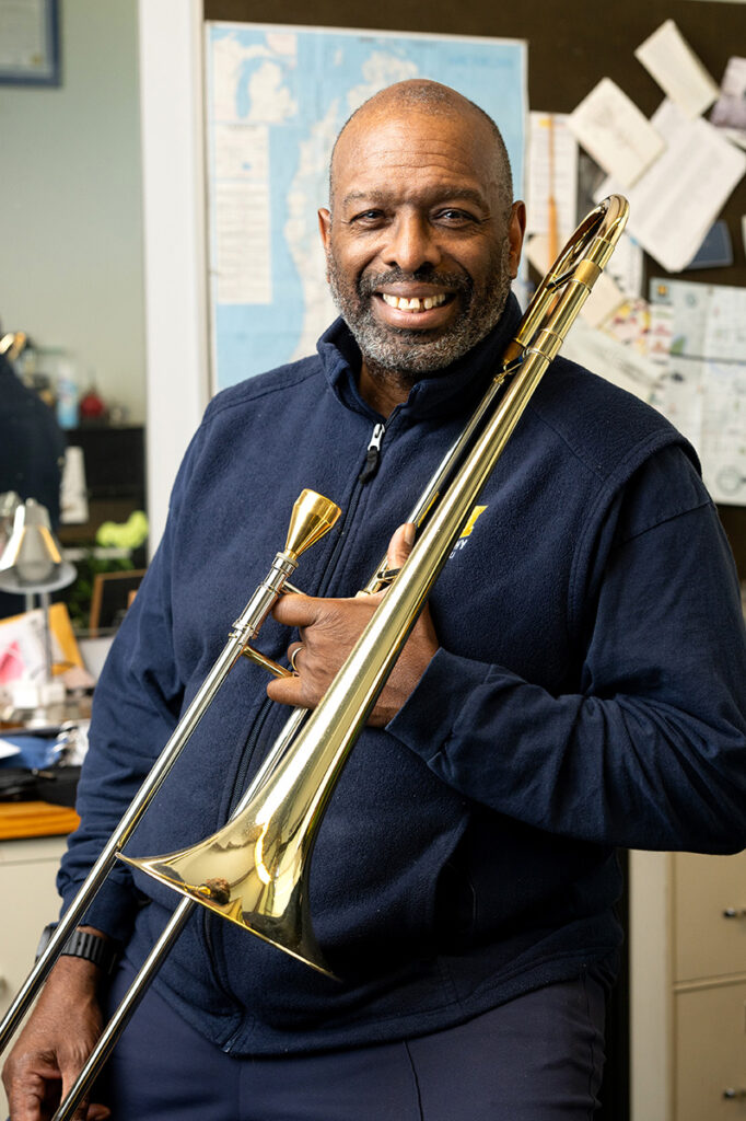 Dennis Wilson, associate professor of jazz at the School of Music, Theatre & Dance