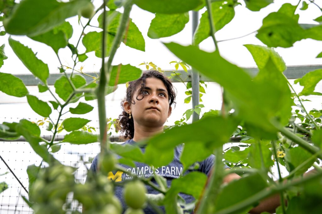 Yumna Dagher at Matthaei. Image credit: Michigan Photography