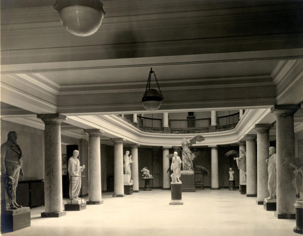 museum with statutes