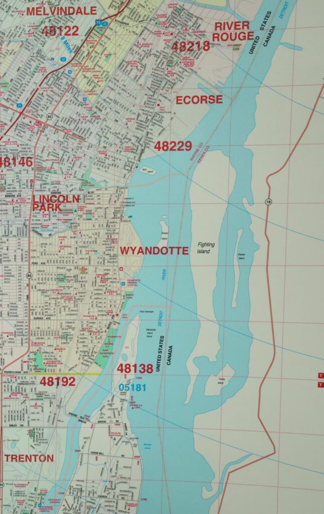 The downriver communities of River Rouge, Ecorse, Wyandotte, Riverview and Trenton were sandwiched between the two DTE plants that closed in 2021 and 2022. Image credit: Jeremy Marble, University of Michigan News
