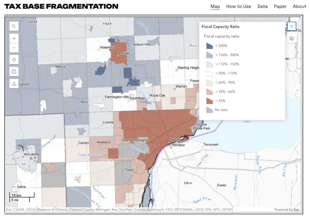 Tax base fragmentation.