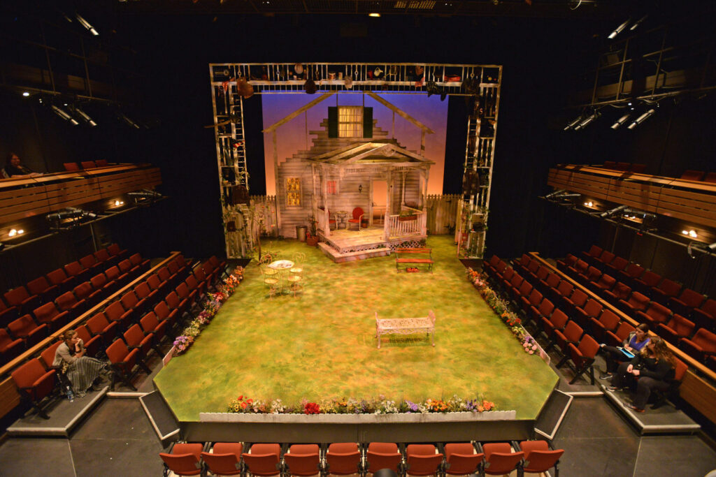 A photo of the inside of Arthur Miller Theatre on U-M's North Campus