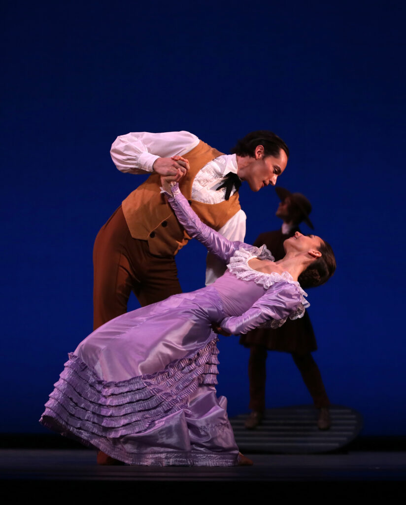 Two Martha Graham Company dancers performing Appalachian Spring