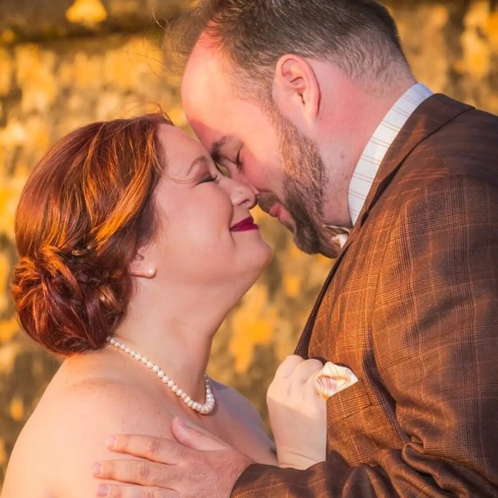 A photo of Meg Stowe with her husband Mike